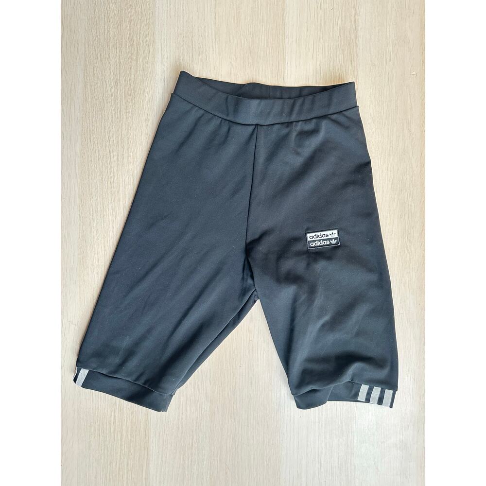 Adidas Vintage Black Biker Shorts - Size XS - Mint